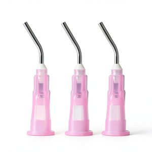 Dental Dispensing Needle Set 5 Sizes 3 Colors JMU Bent Blunt Design-0