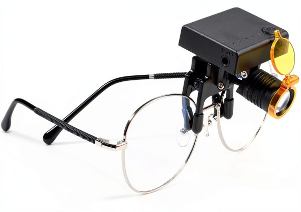 NSKI Mini LED Headlamp for Dental Loupes – Rechargeable Lithium-1