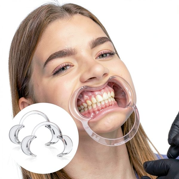 Dental Retractor 30 Pack Clear Medium Mouth Openers by THINKPRICE-5