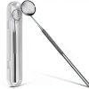 G.CATACC Dental Mirror #1 Curved Mirror with Non‑Slip Handle-0