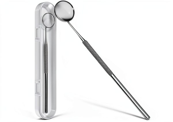 G.CATACC Dental Mirror #1 Curved Mirror with Non‑Slip Handle-0