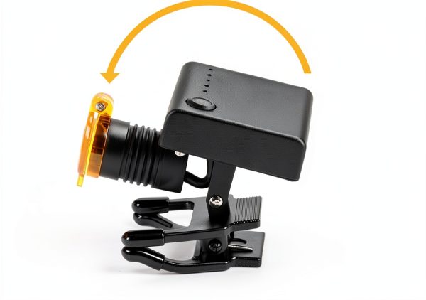 NSKI Mini LED Headlamp for Dental Loupes – Rechargeable Lithium-8