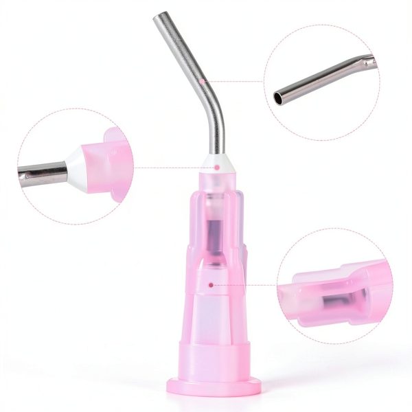 Dental Dispensing Needle Set 5 Sizes 3 Colors JMU Bent Blunt Design-3