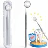 G.CATACC Dental Mirror #1 Curved Mirror with Non‑Slip Handle-6