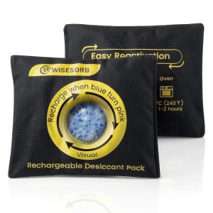 Reusable Silica Gel Desiccant 500g 2 Pack Wisesorbent Color Indicator-0