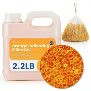 Desiccant Beads 2.2LBS Orange Indicating Silica Gel Bulk Viktairy-0