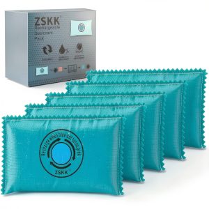 Rechargeable Desiccant Pack ZSKK Silica Gel – Reusable Blue 5 Pack-0