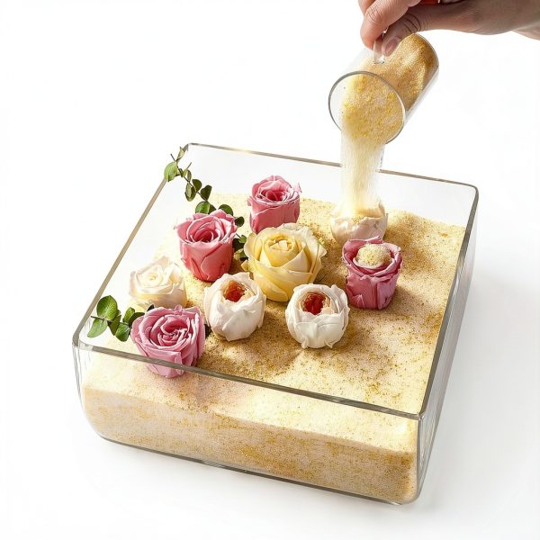 Silica Gel Flower Drying – 7 LBS Flower Drying Silica by Reusable, Color Indicating Silica Gel Beads for Drying Flowers, Silica Sand Flower Drying for Wedding Decoration, Resin Mold, Graduation-3
