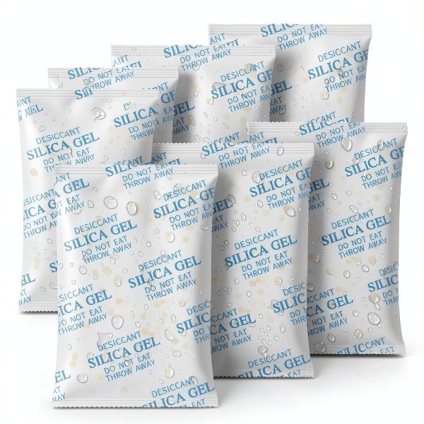 Moisture Absorbers – 100 Gram 16 Packs Silica Gel Packets Food Grade Silica Packets with Color Indicating, Premium Desiccant Packs for Food, Electronics, Closet, Jewelry and Safe Storage-0