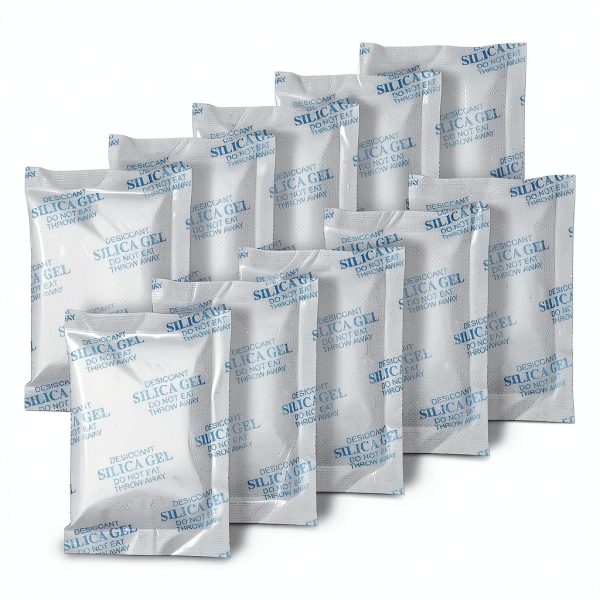 Silica Gel Packs - 80Pcs 20Gram Moisture Absorbers, Premium Transparent Desiccant for Storage, Silica Gel Desiccant Packets Food Safe for Moisture-0